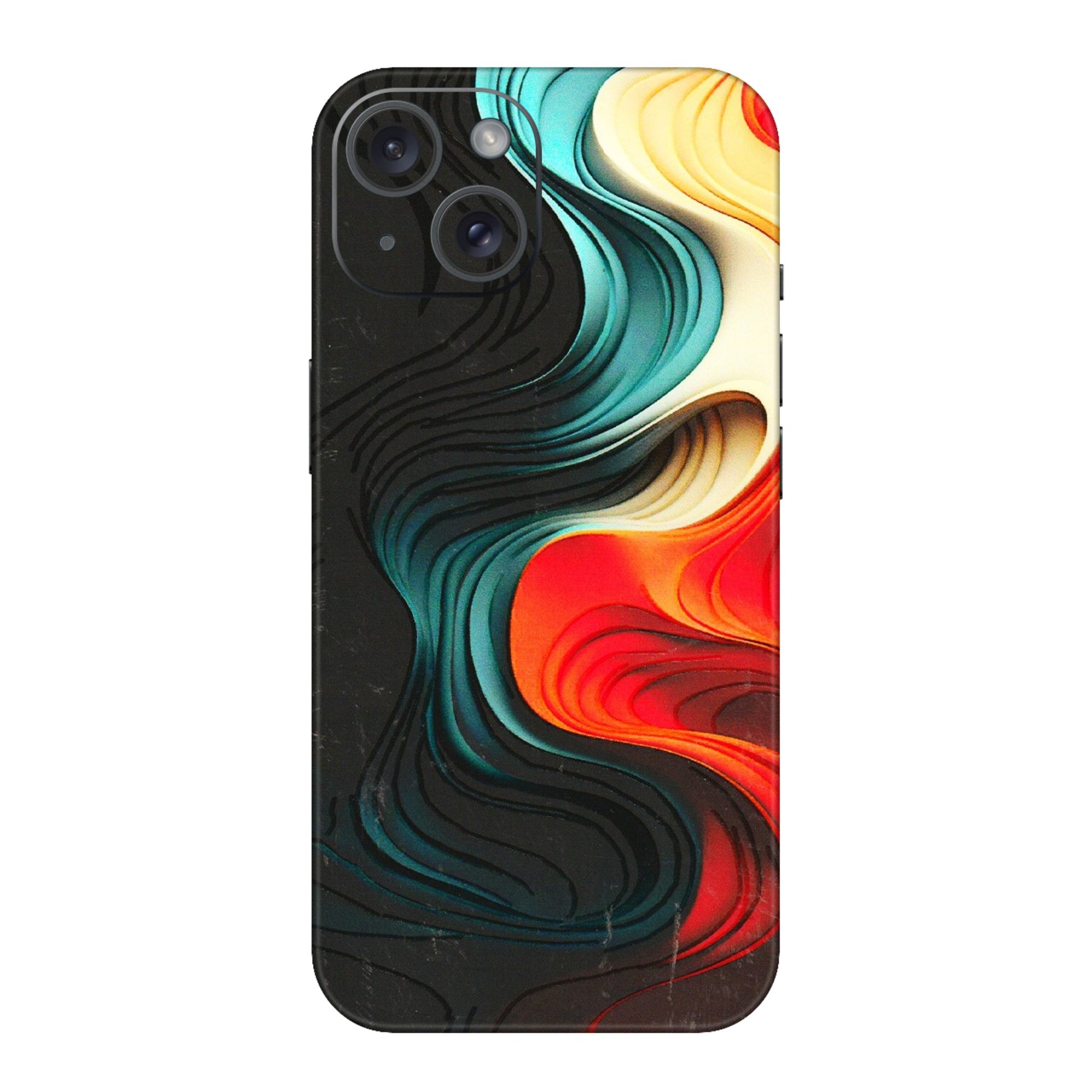 Apple iPhone Skins (All Models) - The Silky Swirl - 3D Embossed Finish (L-240) iPhone 15