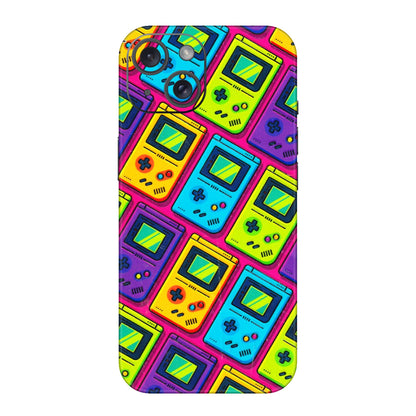 Apple iPhone Skins (All Models) - Gameboy Colourful - 3D Embossed Finish (L-266) iPhone 15