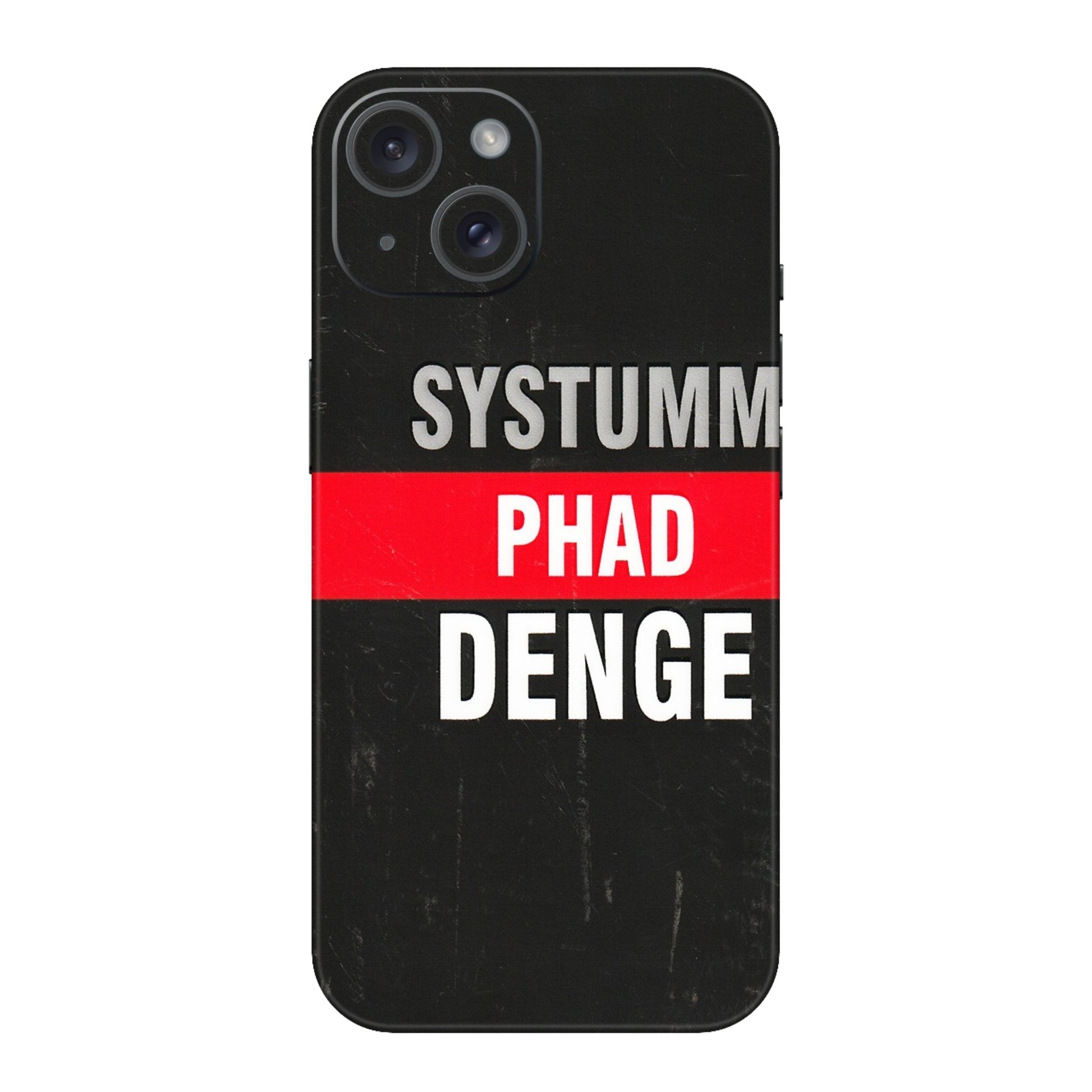 Apple iPhone Skins (All Models) - Systumm Phad Denge - 3D Embossed Finish (L-278) iPhone 15