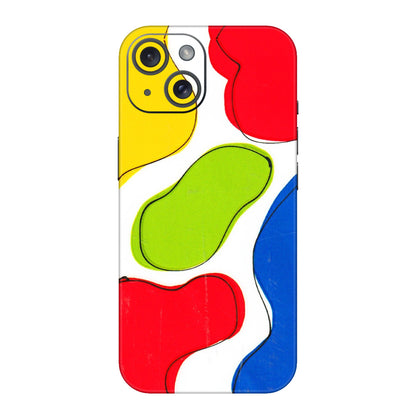 Apple iPhone Skins (All Models) - RGB Colour Paint - 3D Embossed Finish (L-284) iPhone 15