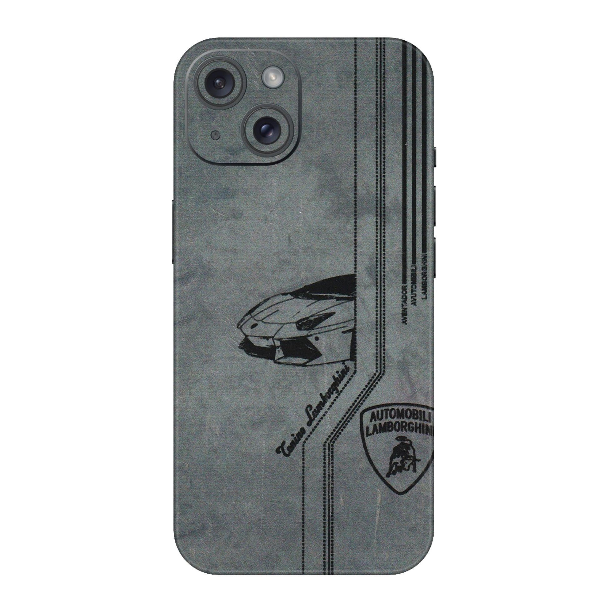 Apple iPhone Skins (All Models) - New Lamborgini Aventador - 3D Embossed Finish (L-321) iPhone 15