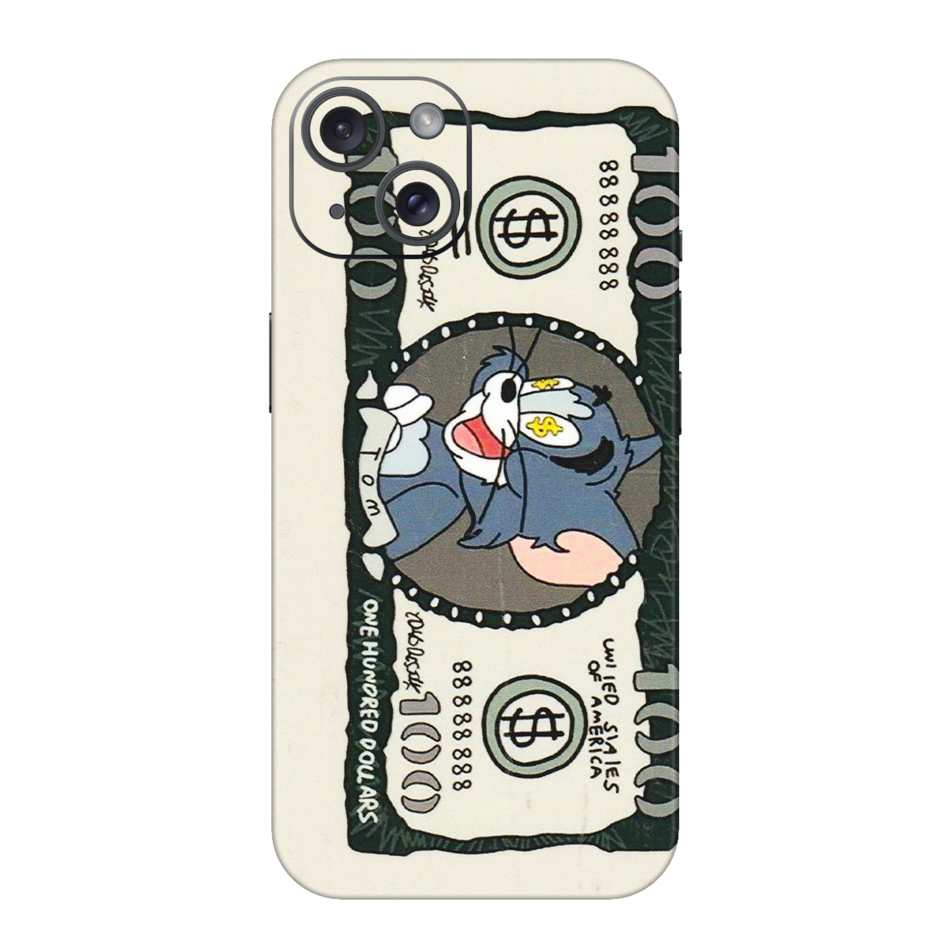 Apple iPhone Skins (All Models) - Tom Hundred Dollar - 3D Embossed Finish (L-324) iPhone 15