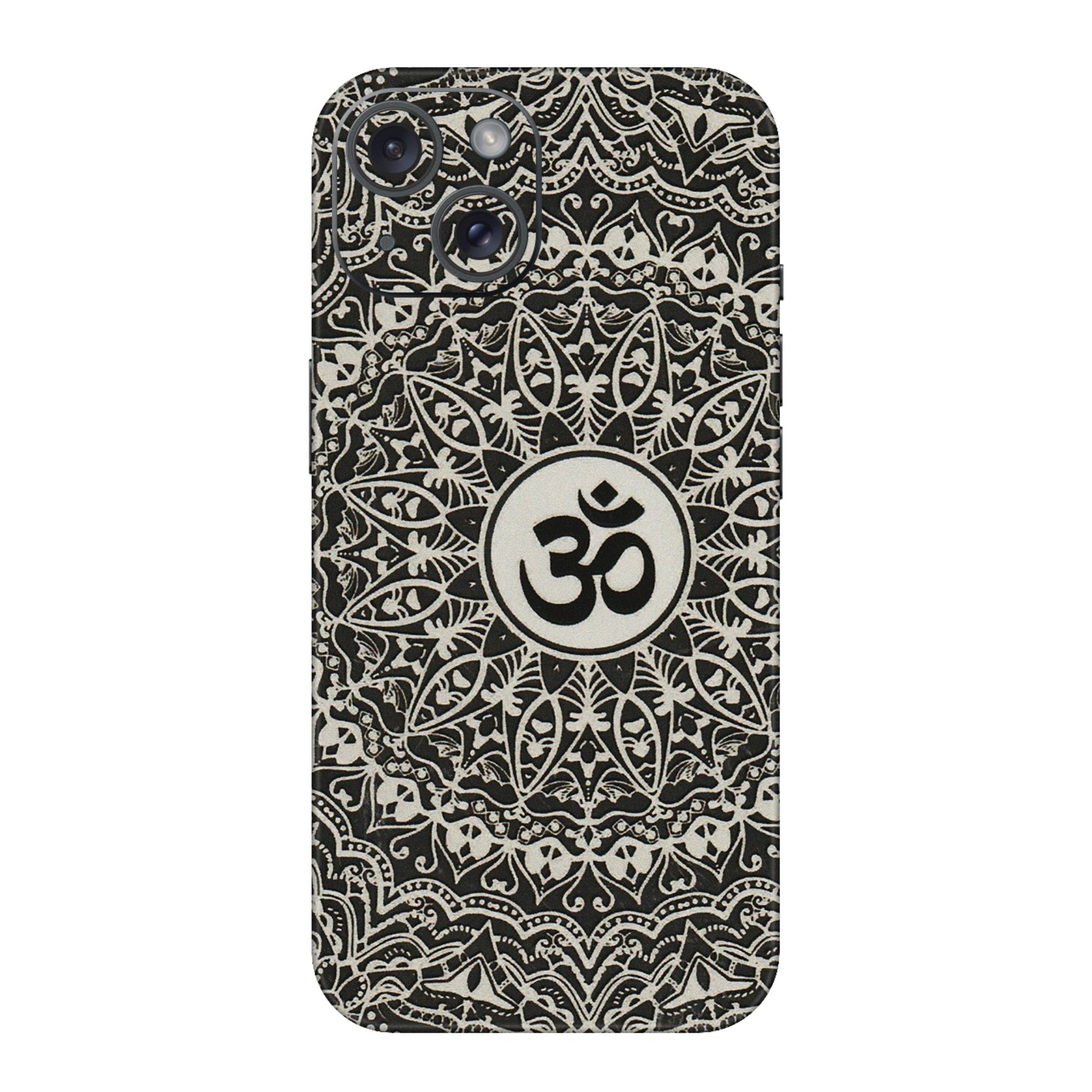 Apple iPhone Skins (All Models) - Aum Elegant Mandala - 3D Embossed Finish (L-62) iPhone 15
