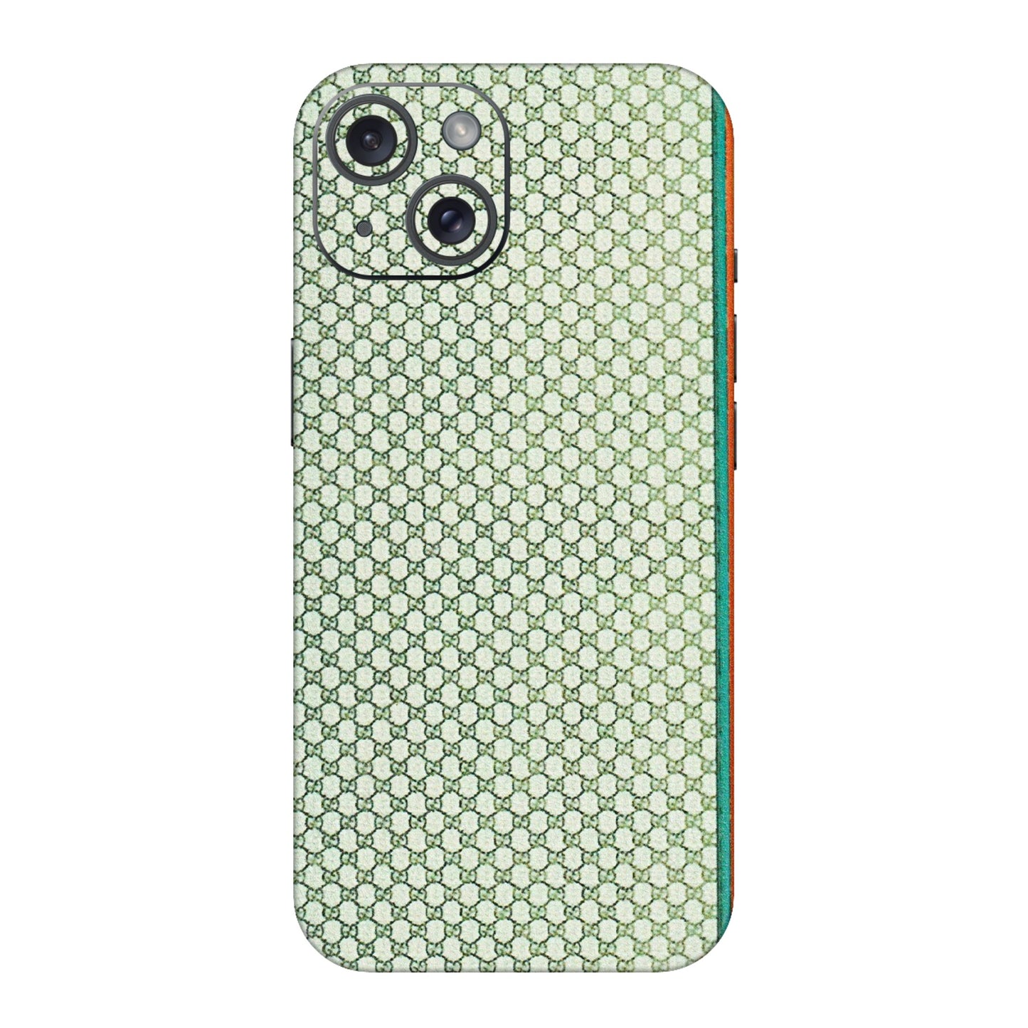 Apple iPhone Skins (All Models) - Gucci Fabric Pattern - 3D Embossed Finish (L-73) iPhone 15
