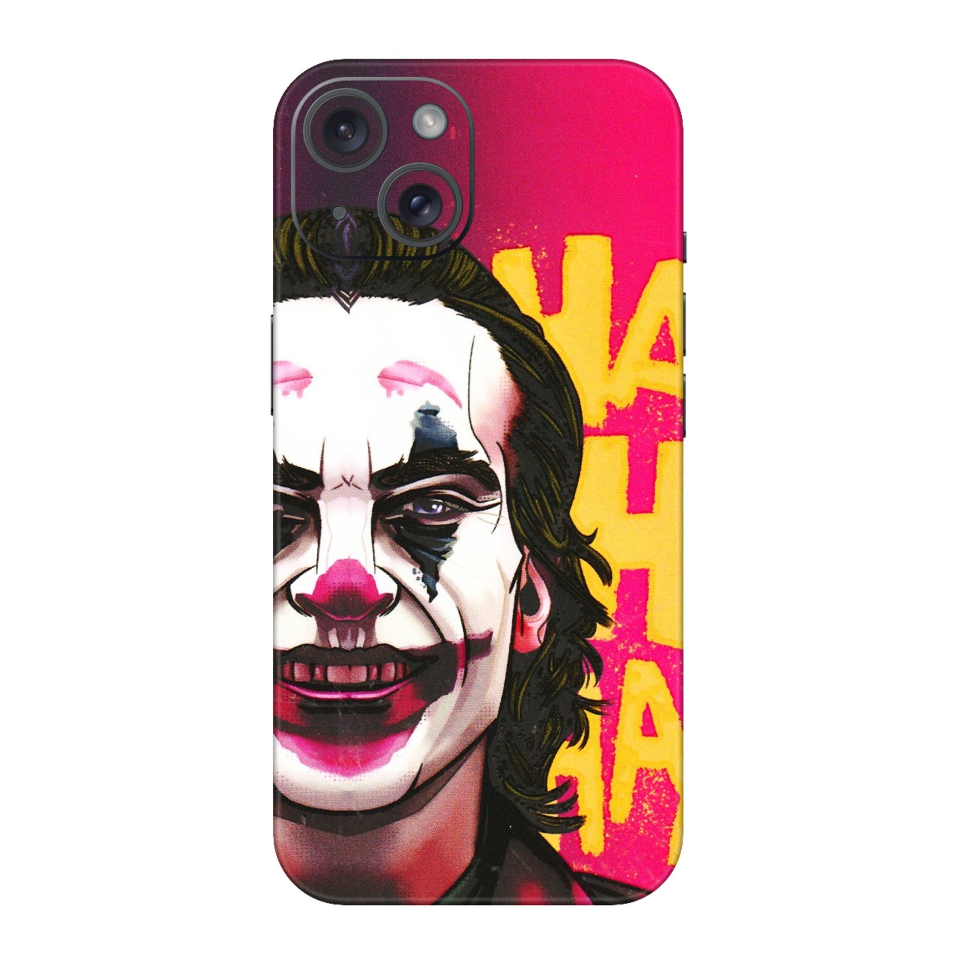 Apple iPhone Skins (All Models) - Joker Evil Laugh - 3D Embossed Finish (L-97) iPhone 15