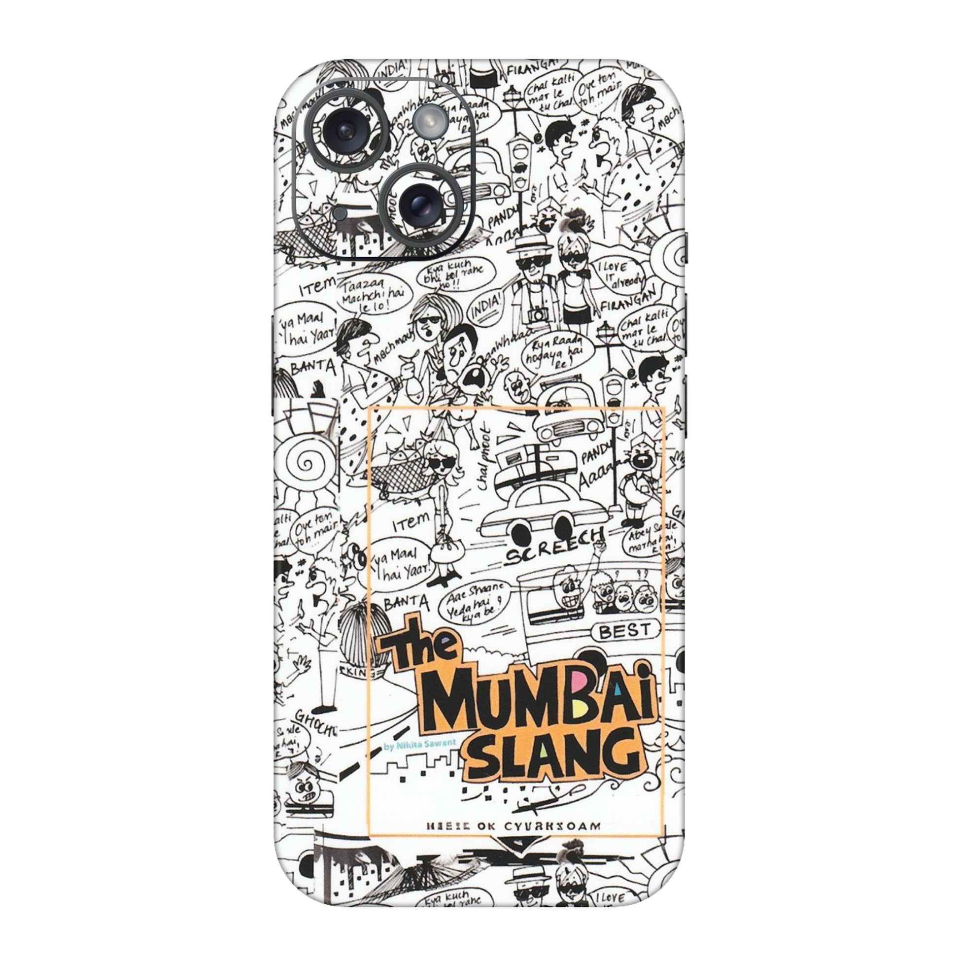Apple iPhone Skins (All Models) - The Mumbai Slang - Matte Finish (M-142) iPhone 15