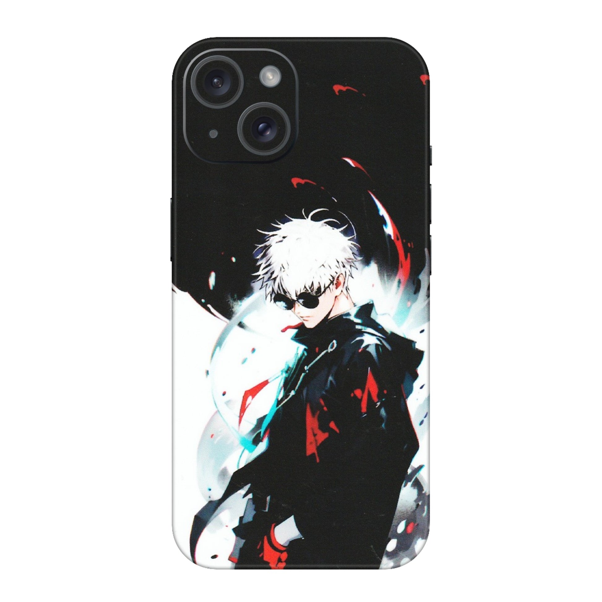 Apple iPhone Skins (All Models) - Gojo Powerful Charater Kaisen Anime - Matte Finish (M-144) iPhone 15