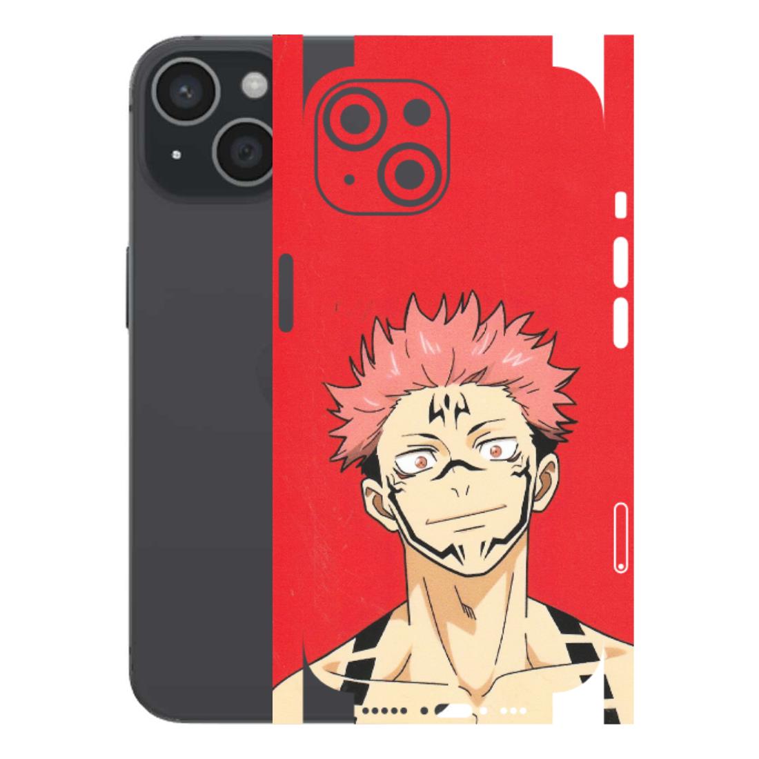 Apple iPhone Skins (All Models) - Ryomen Sukuna Fun Anime - Matte Finish (M-153) iPhone 15