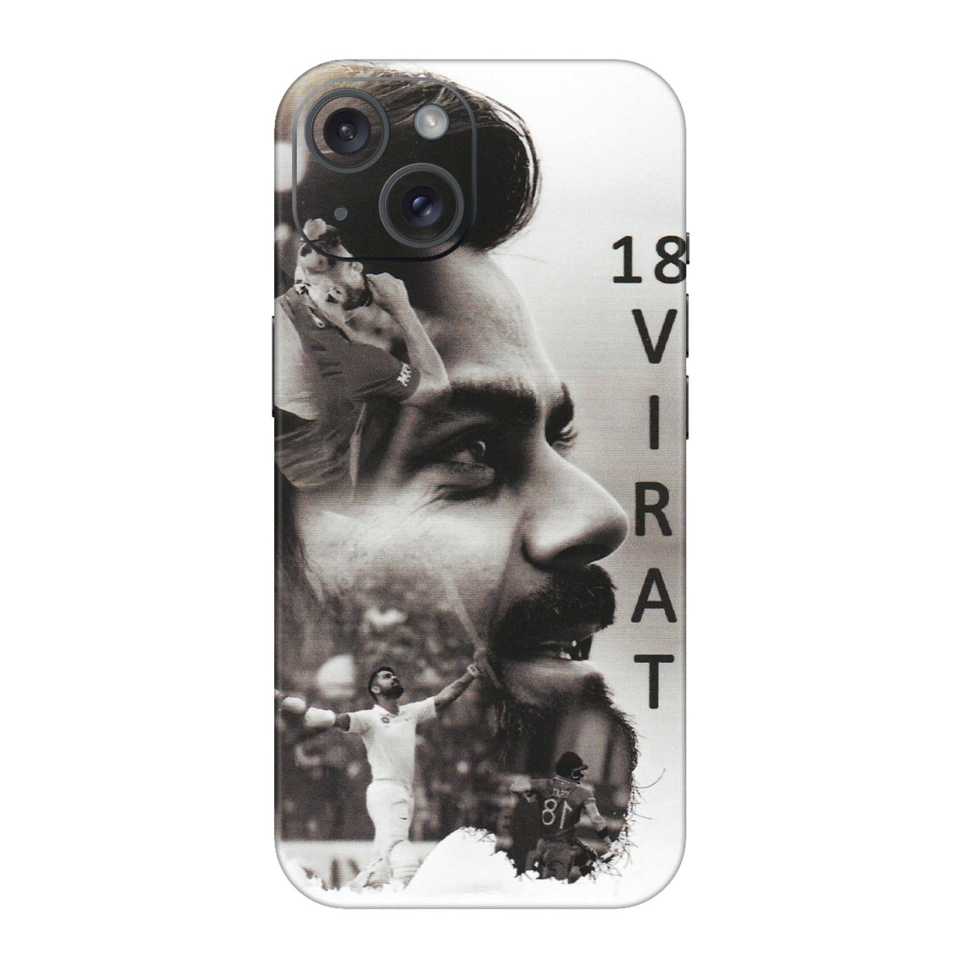 Apple iPhone Skins (All Models) - Virat Kohli Cricketer - Matte Finish (M-163) iPhone 15