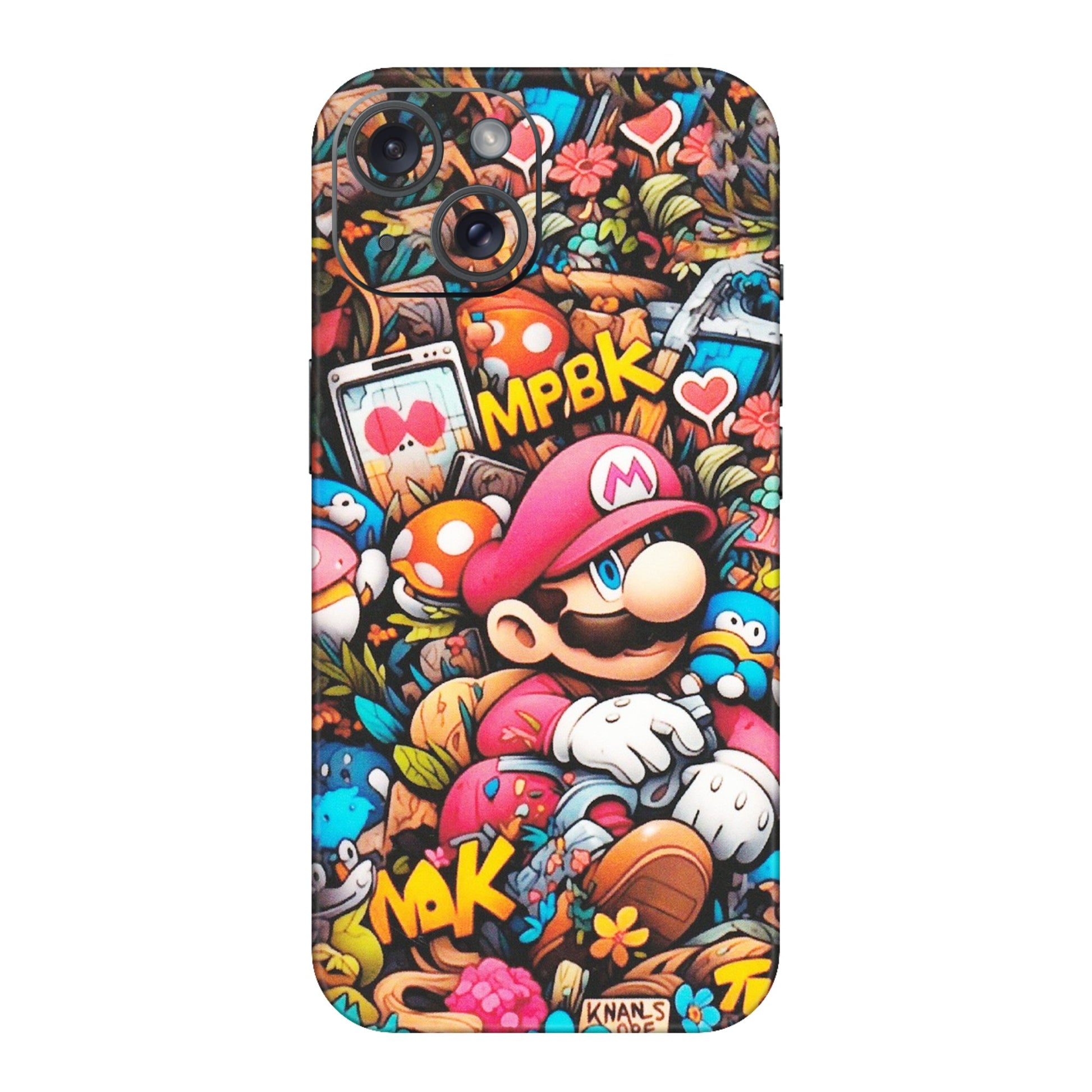 Apple iPhone Skins (All Models) - Super Mario Bros Artistic - Matte Finish (M-173) iPhone 15