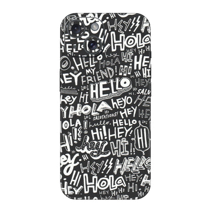 Apple iPhone Skins (All Models) - Hi Hello Doodles - Matte Finish (M-25) iPhone 15