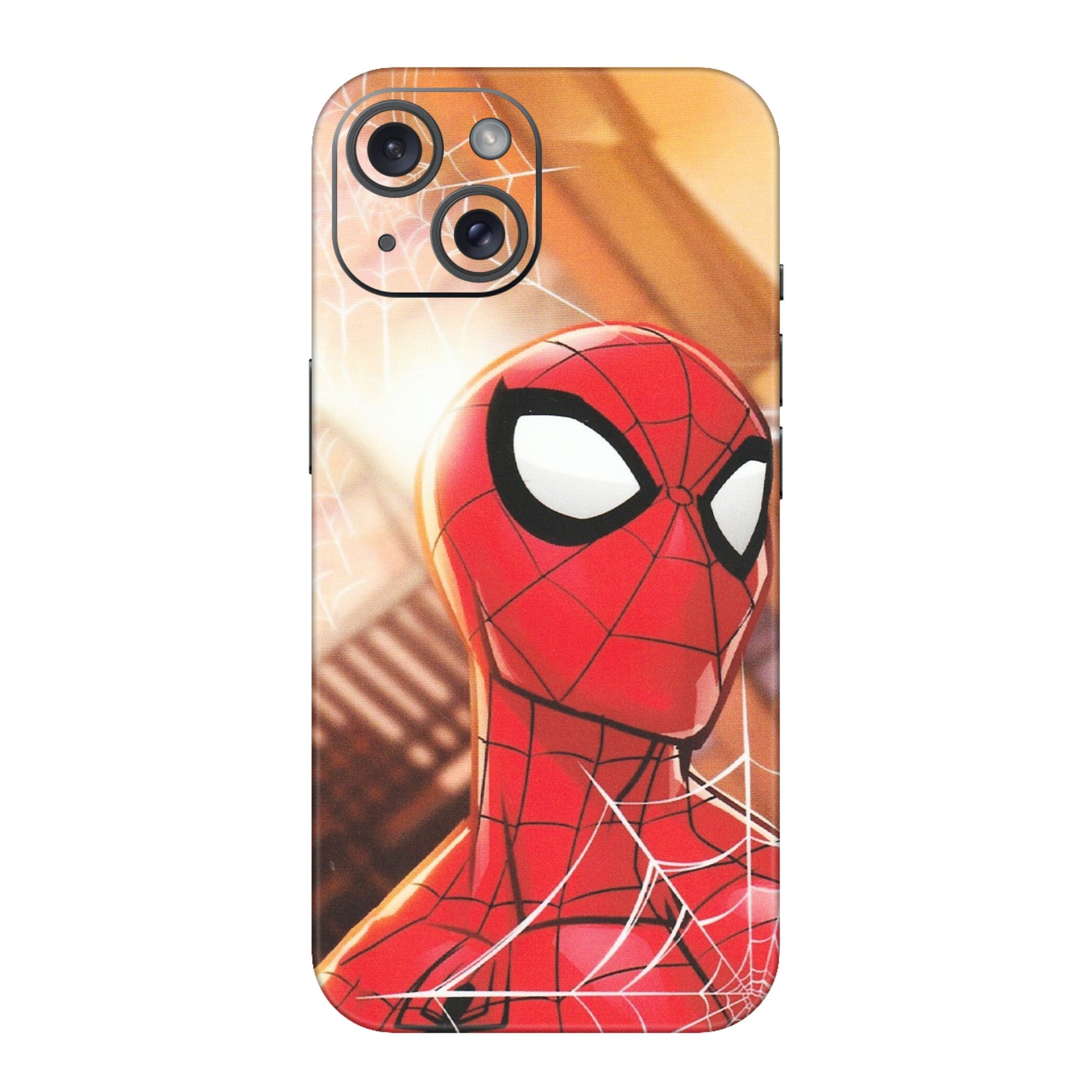 Apple iPhone Skins (All Models) - Spiderman Face New - Matte Finish (M-41) iPhone 15
