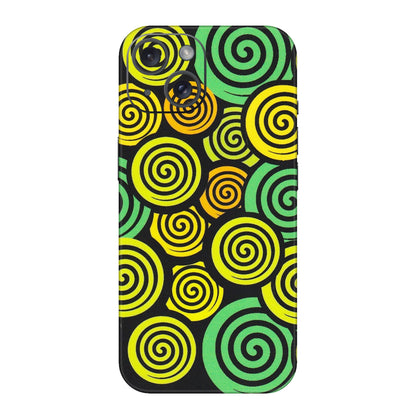 Apple iPhone Skins (All Models) - Crazy Spiral - Matte Finish (M-91) iPhone 15