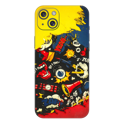 Apple iPhone Skins (All Models) - Pacific Doodle Art - 3D Embossed Finish (L-120) iPhone 15 Plus