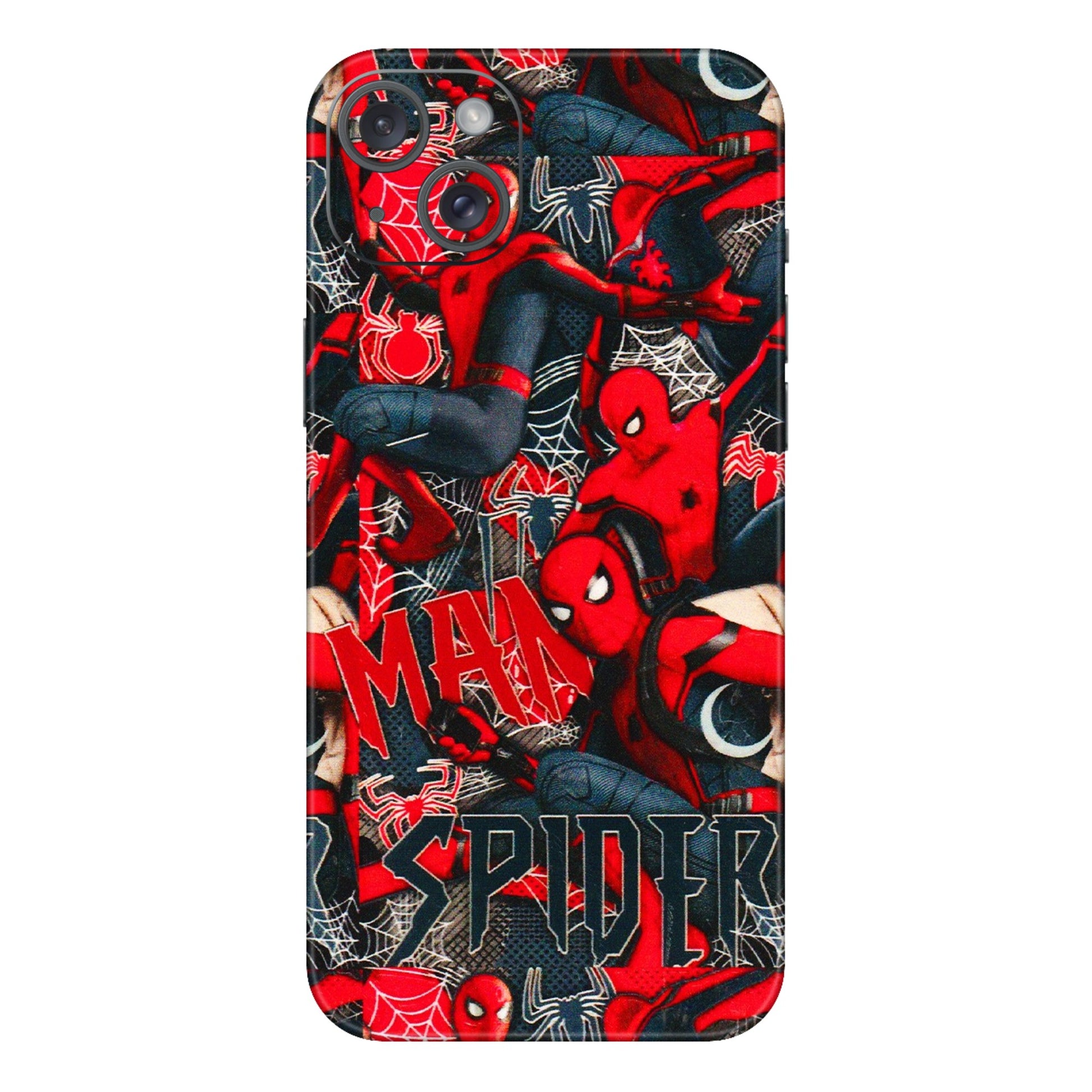 Apple iPhone Skins (All Models) - SpiderMan Cool - 3D Embossed Finish (L-188) iPhone 15 Plus