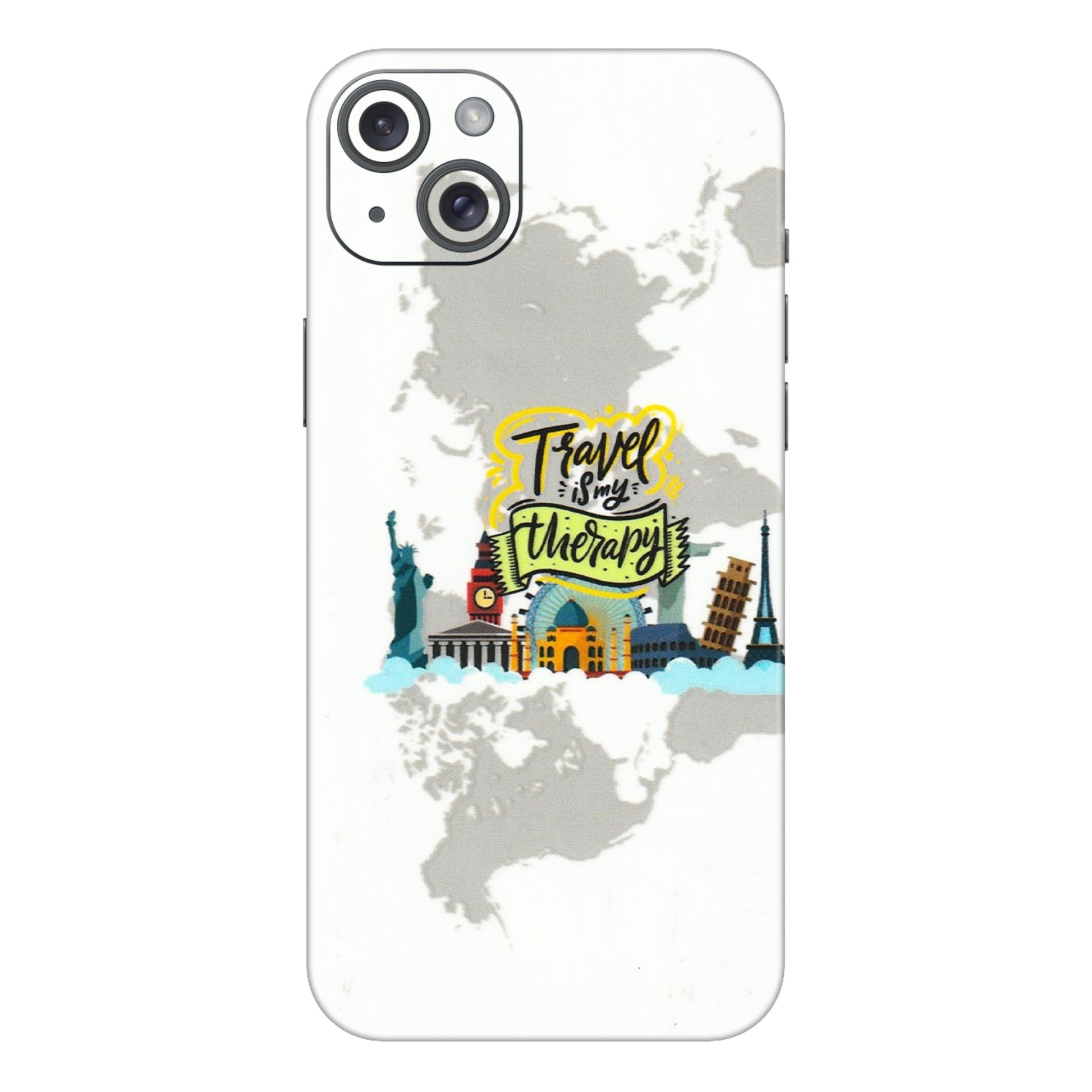 Apple iPhone Skins (All Models) - Travel Therapy - 3D Embossed Finish (L-199) iPhone 15 Plus