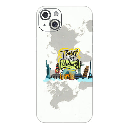Apple iPhone Skins (All Models) - Travel Therapy - 3D Embossed Finish (L-199) iPhone 15 Plus