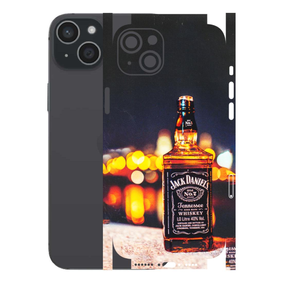 Apple iPhone Skins (All Models) - JD Whiskey Bottle - 3D Embossed Finish (L-20) iPhone 15 Plus