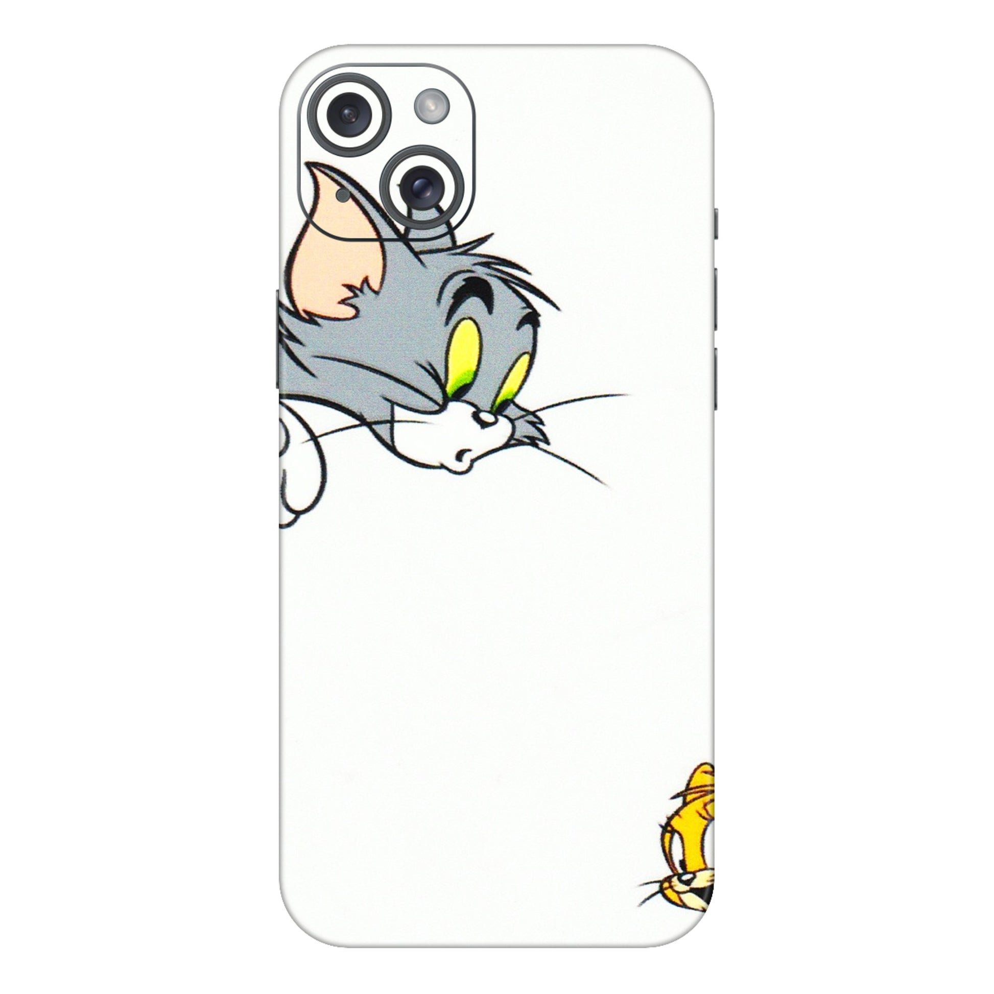 Apple iPhone Skins (All Models) - Cute Tom And Jerry - 3D Embossed Finish (L-220) iPhone 15 Plus