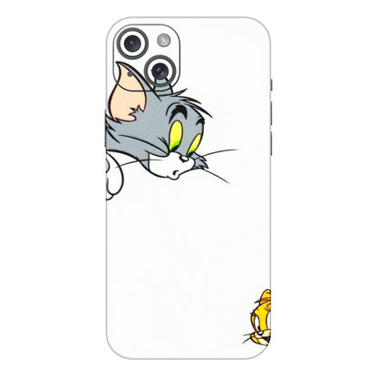 Apple iPhone Skins (All Models) - Cute Tom And Jerry - 3D Embossed Finish (L-220) iPhone 15 Plus