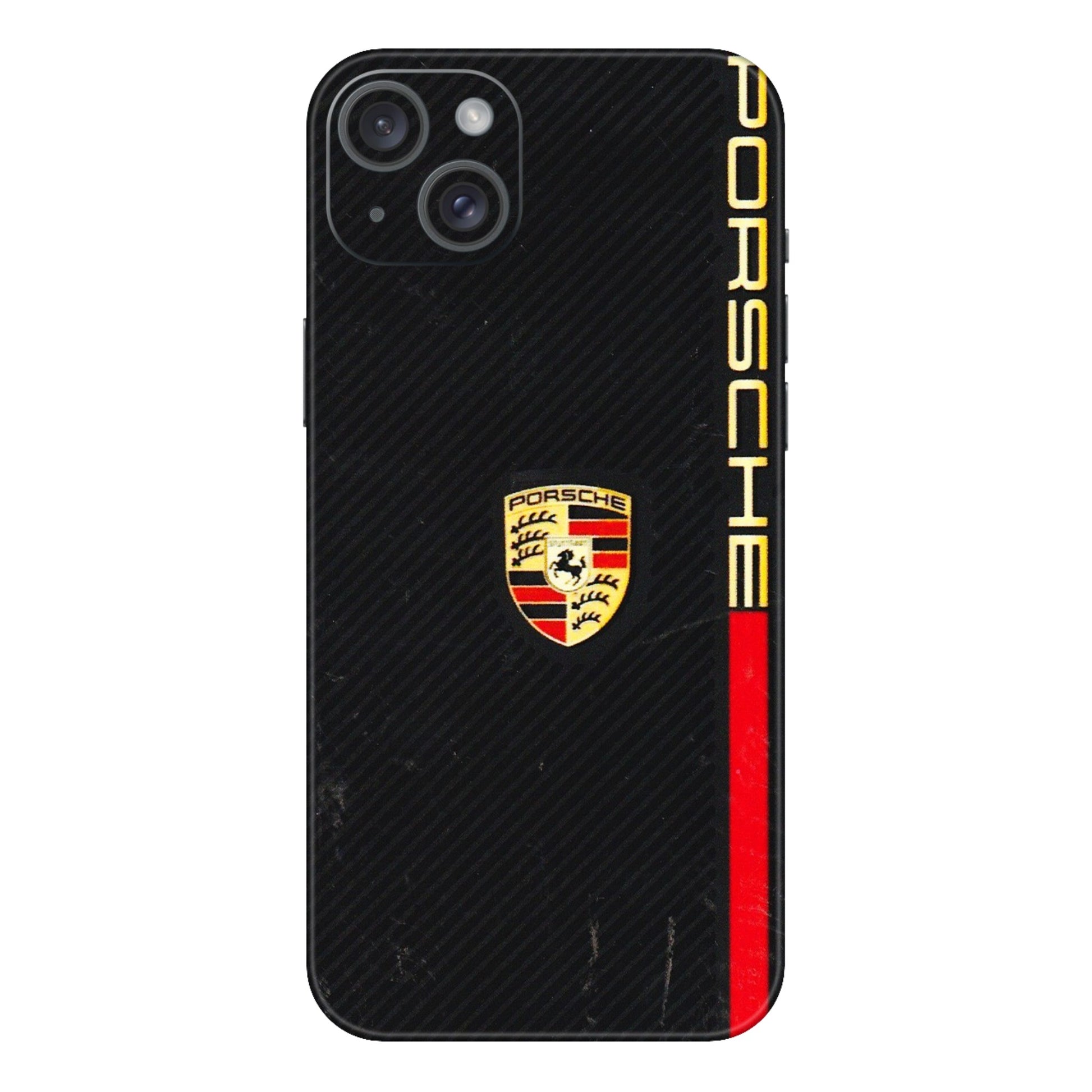Apple iPhone Skins (All Models) - Premium Porsche - 3D Embossed Finish (L-225) iPhone 15 Plus