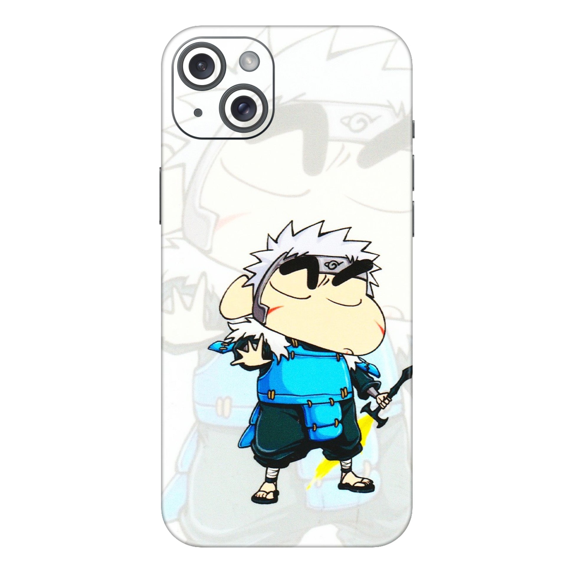 Apple iPhone Skins (All Models) - Angry Young Shinchan - 3D Embossed Finish (L-226) iPhone 15 Plus