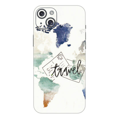 Apple iPhone Skins (All Models) - Travel The World - 3D Embossed Finish (L-232) iPhone 15 Plus
