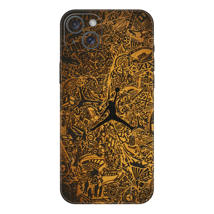 Apple iPhone Skins (All Models) - Premium Gold Basketball Player - 3D Embossed Finish (L-236) iPhone 15 Plus