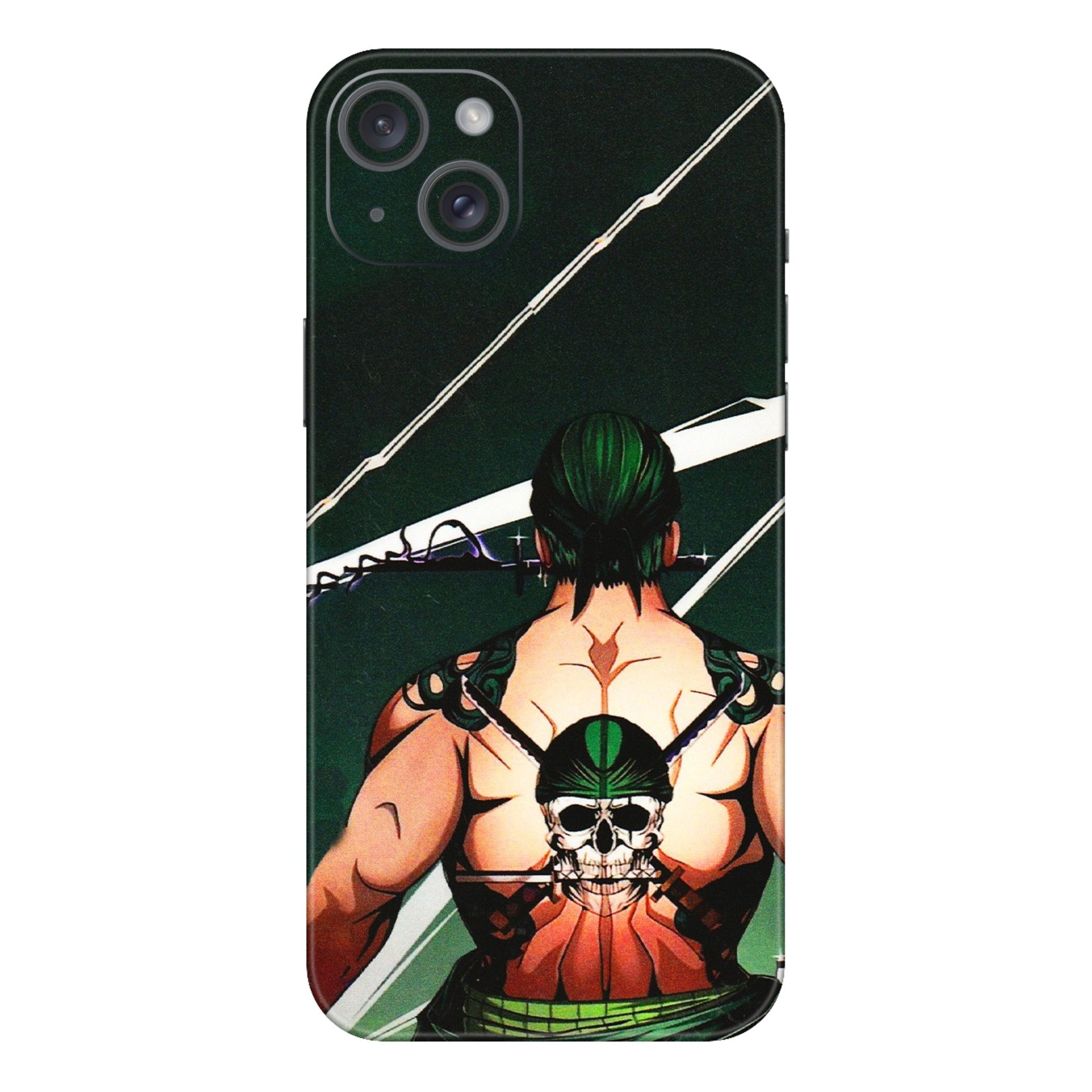 Apple iPhone Skins (All Models) - Zoro Anime - 3D Embossed Finish (L-23) iPhone 15 Plus