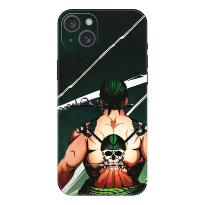 Apple iPhone Skins (All Models) - Zoro Anime - 3D Embossed Finish (L-23) iPhone 15 Plus
