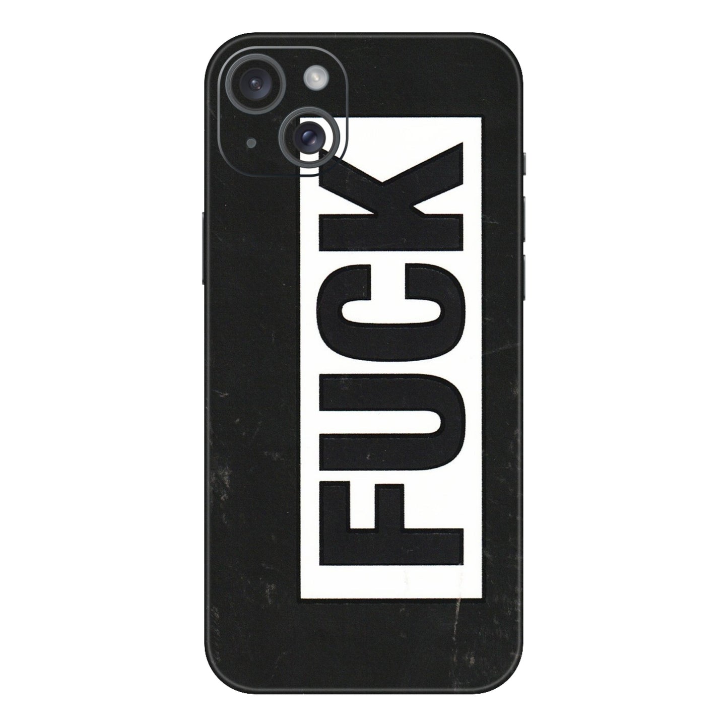 Apple iPhone Skins (All Models) - The F Word - 3D Embossed Finish (L-255) iPhone 15 Plus