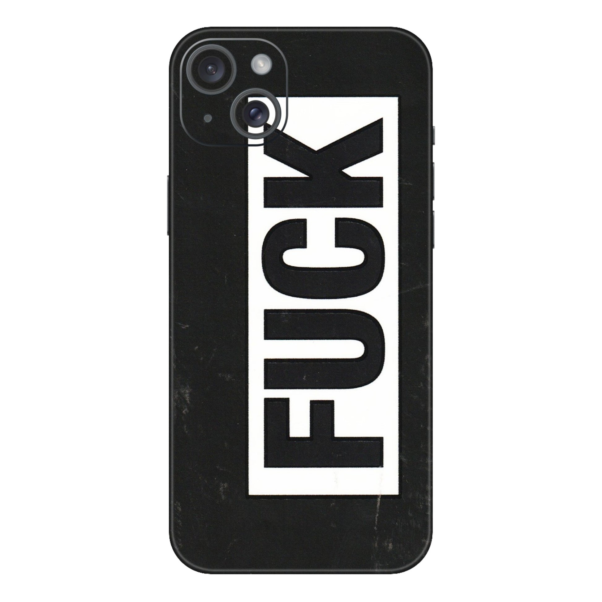 Apple iPhone Skins (All Models) - The F Word - 3D Embossed Finish (L-255) iPhone 15 Plus
