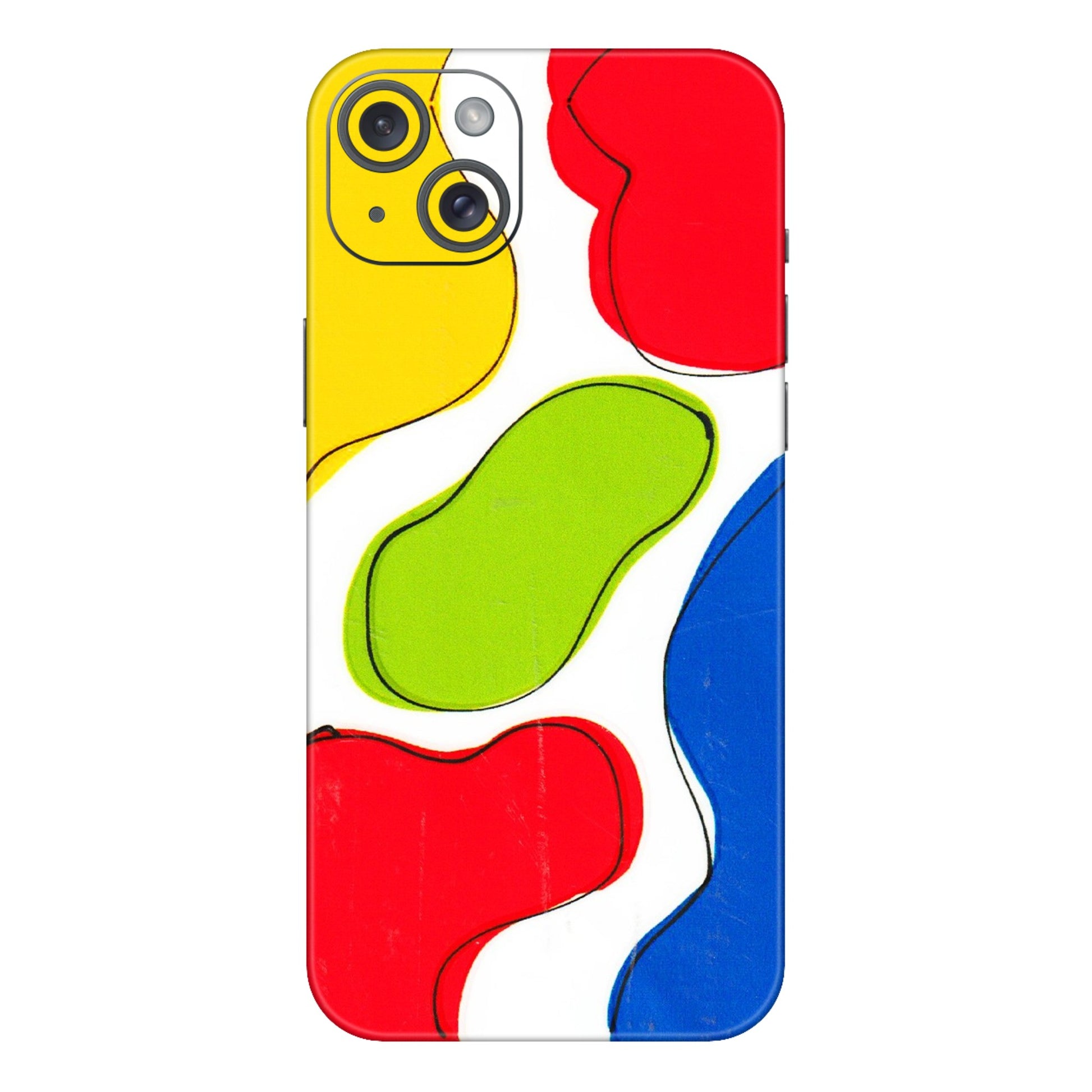 Apple iPhone Skins (All Models) - RGB Colour Paint - 3D Embossed Finish (L-284) iPhone 15 Plus