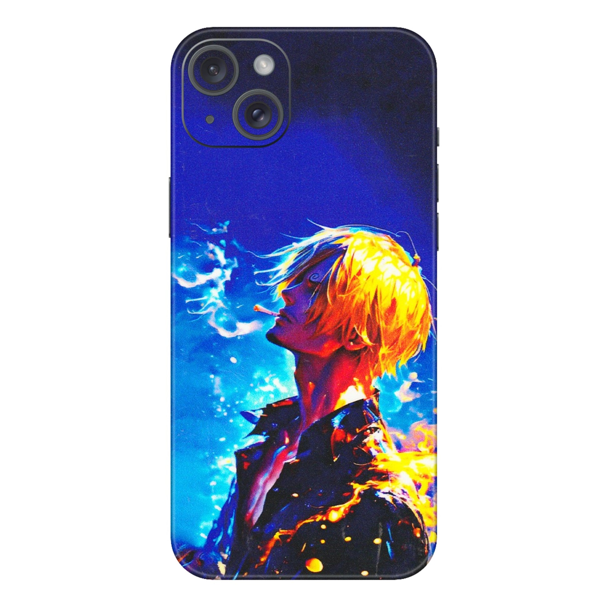 Apple iPhone Skins (All Models) - Sanji Vinsmoke One Piece - 3D Embossed Finish (L-319) iPhone 15 Plus
