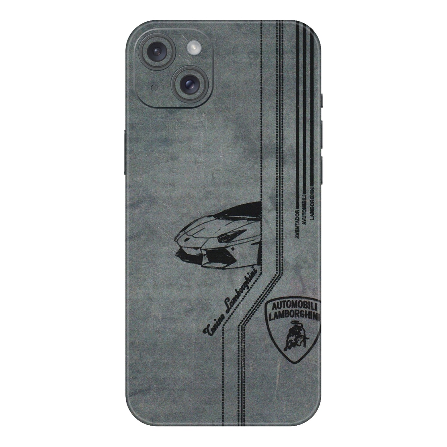 Apple iPhone Skins (All Models) - New Lamborgini Aventador - 3D Embossed Finish (L-321) iPhone 15 Plus