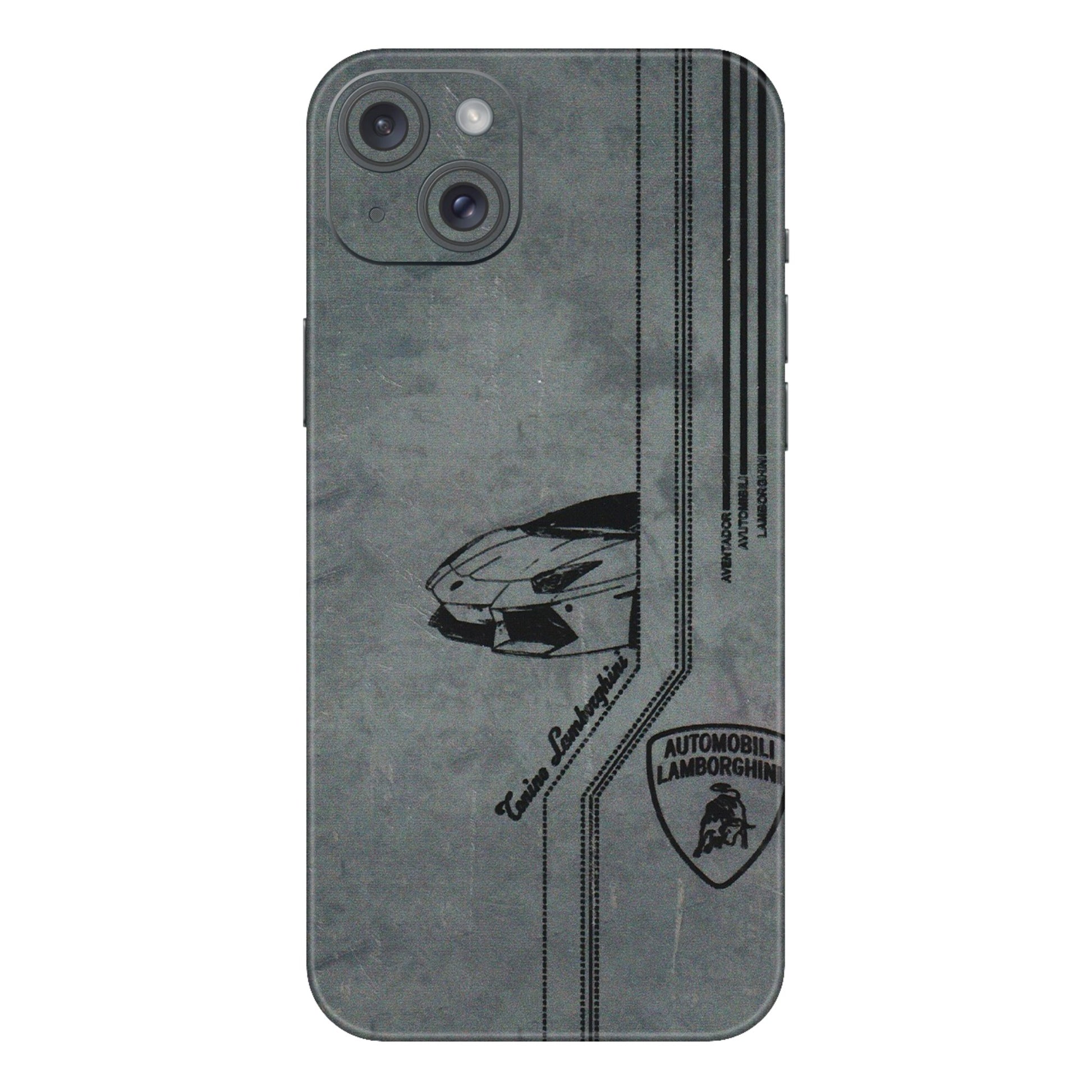 Apple iPhone Skins (All Models) - New Lamborgini Aventador - 3D Embossed Finish (L-321) iPhone 15 Plus
