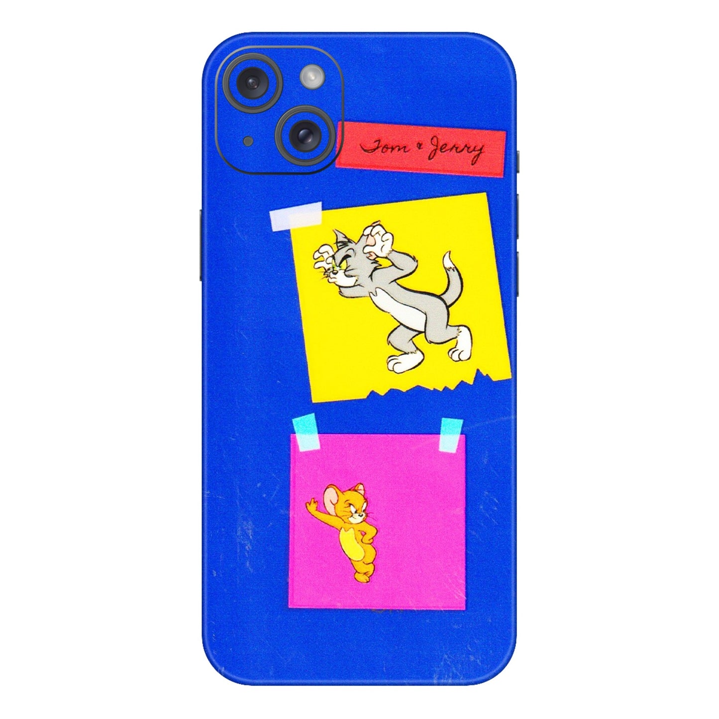 Apple iPhone Skins (All Models) - Tom N Jerry Sticky Notes - 3D Embossed Finish (L-88) iPhone 15 Plus