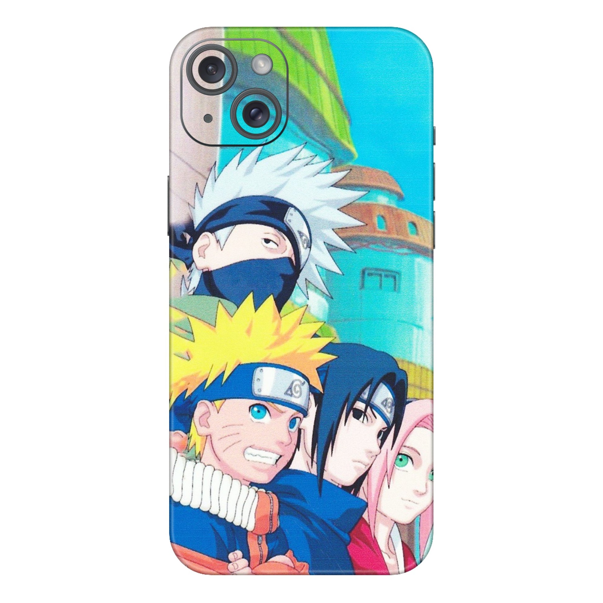 Apple iPhone Skins (All Models) - Team Minato And Kakashi - Matte Finish (M-101) iPhone 15 Plus