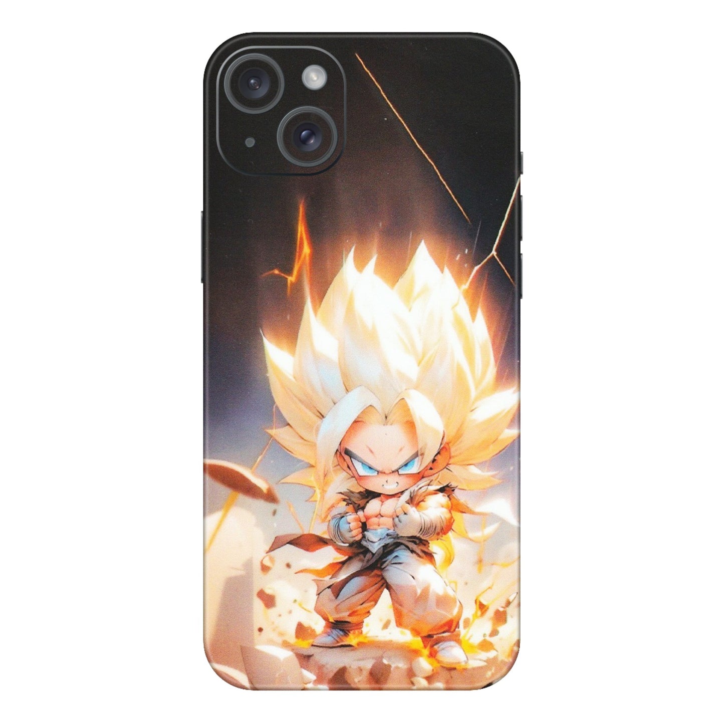 Apple iPhone Skins (All Models) - Goku Dragon Cute Anime - Matte Finish (M-131) iPhone 15 Plus