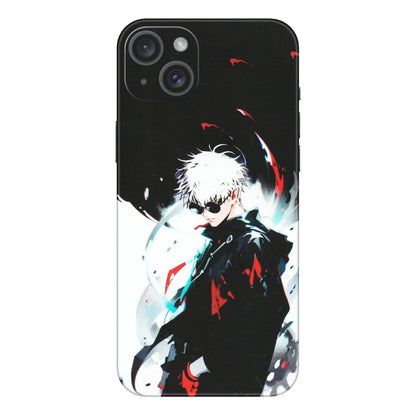 Apple iPhone Skins (All Models) - Gojo Powerful Charater Kaisen Anime - Matte Finish (M-144) iPhone 15 Plus