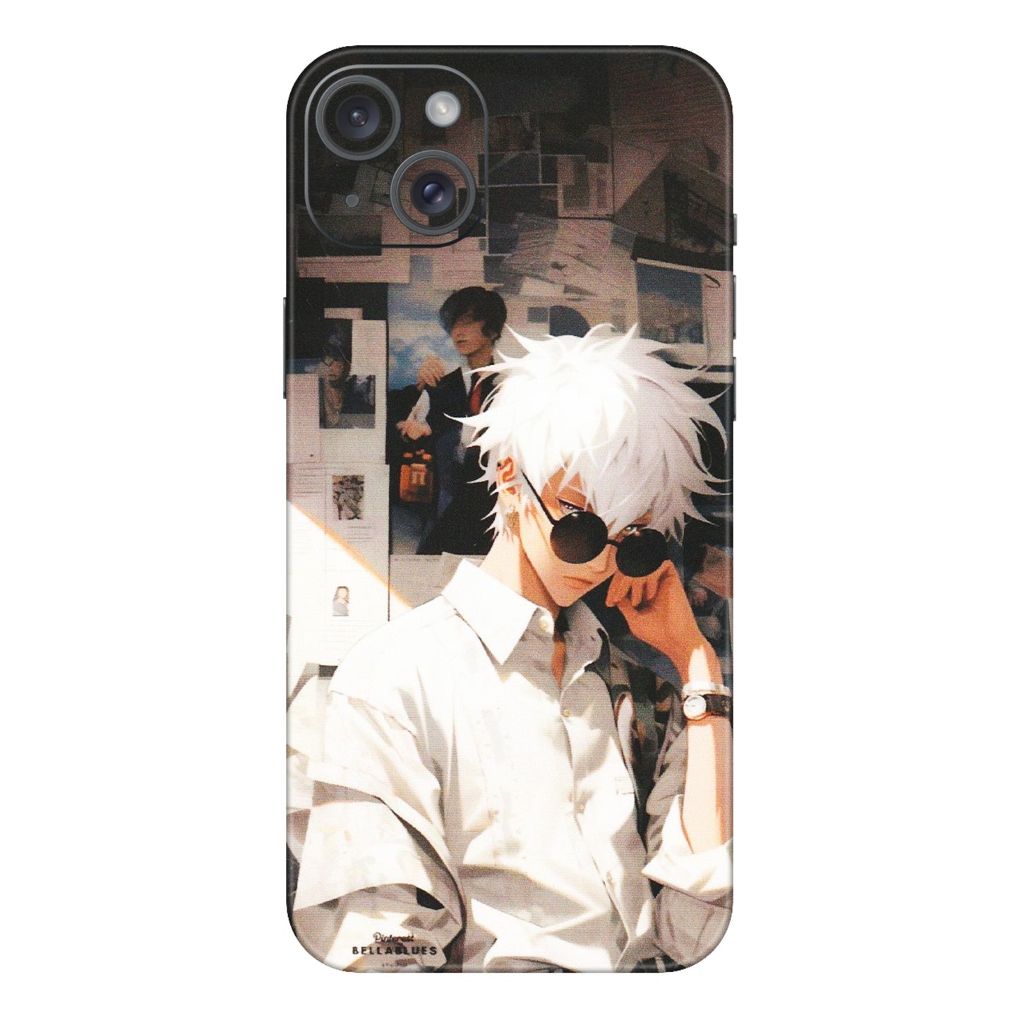 Apple iPhone Skins (All Models) - Gojo Satoru Jujustu Kaisen Anime - Matte Finish (M-156) iPhone 15 Plus