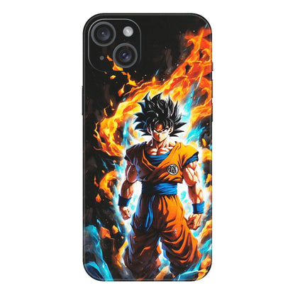 Apple iPhone Skins (All Models) - Goku Transformation Anime - Matte Finish (M-159) iPhone 15 Plus