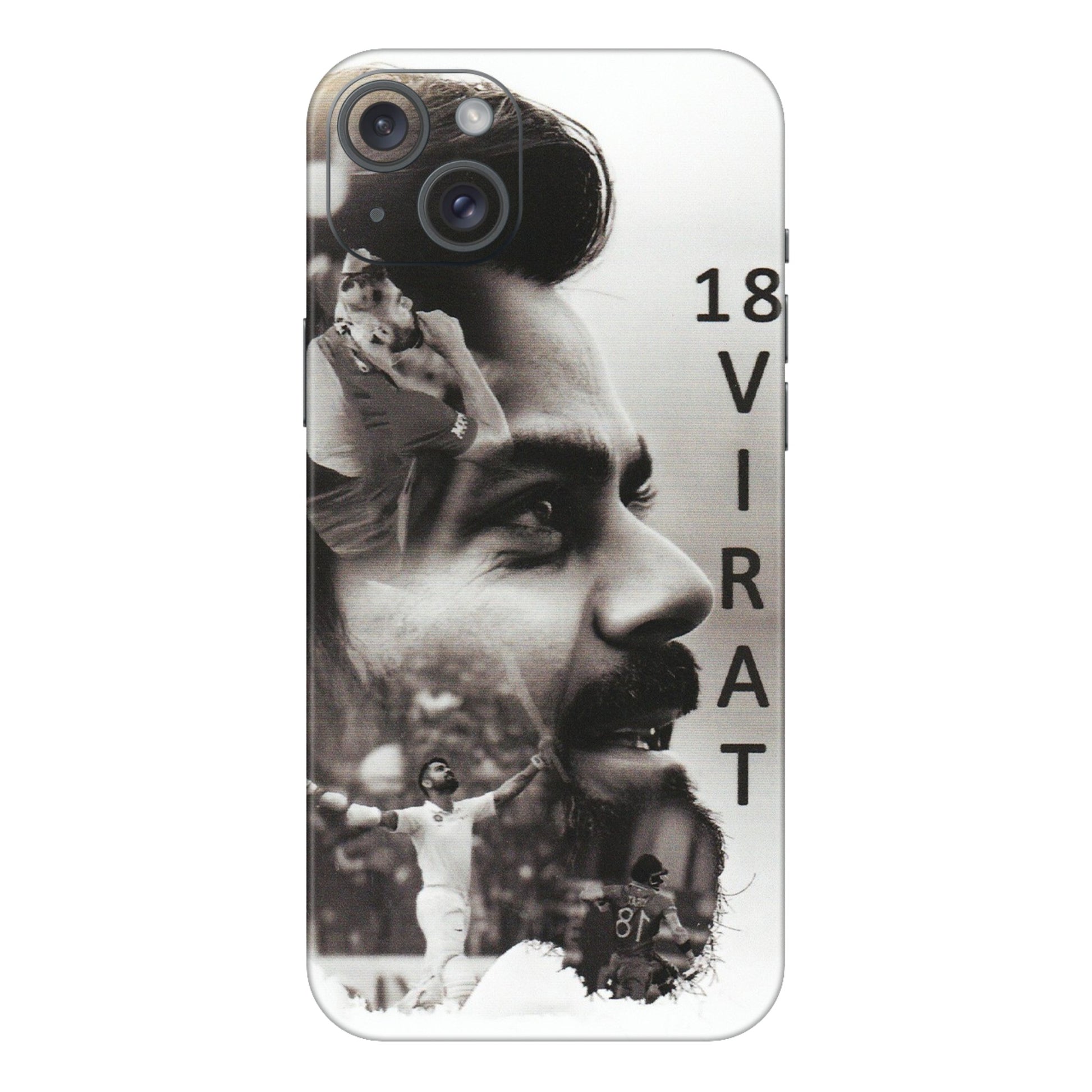 Apple iPhone Skins (All Models) - Virat Kohli Cricketer - Matte Finish (M-163) iPhone 15 Plus