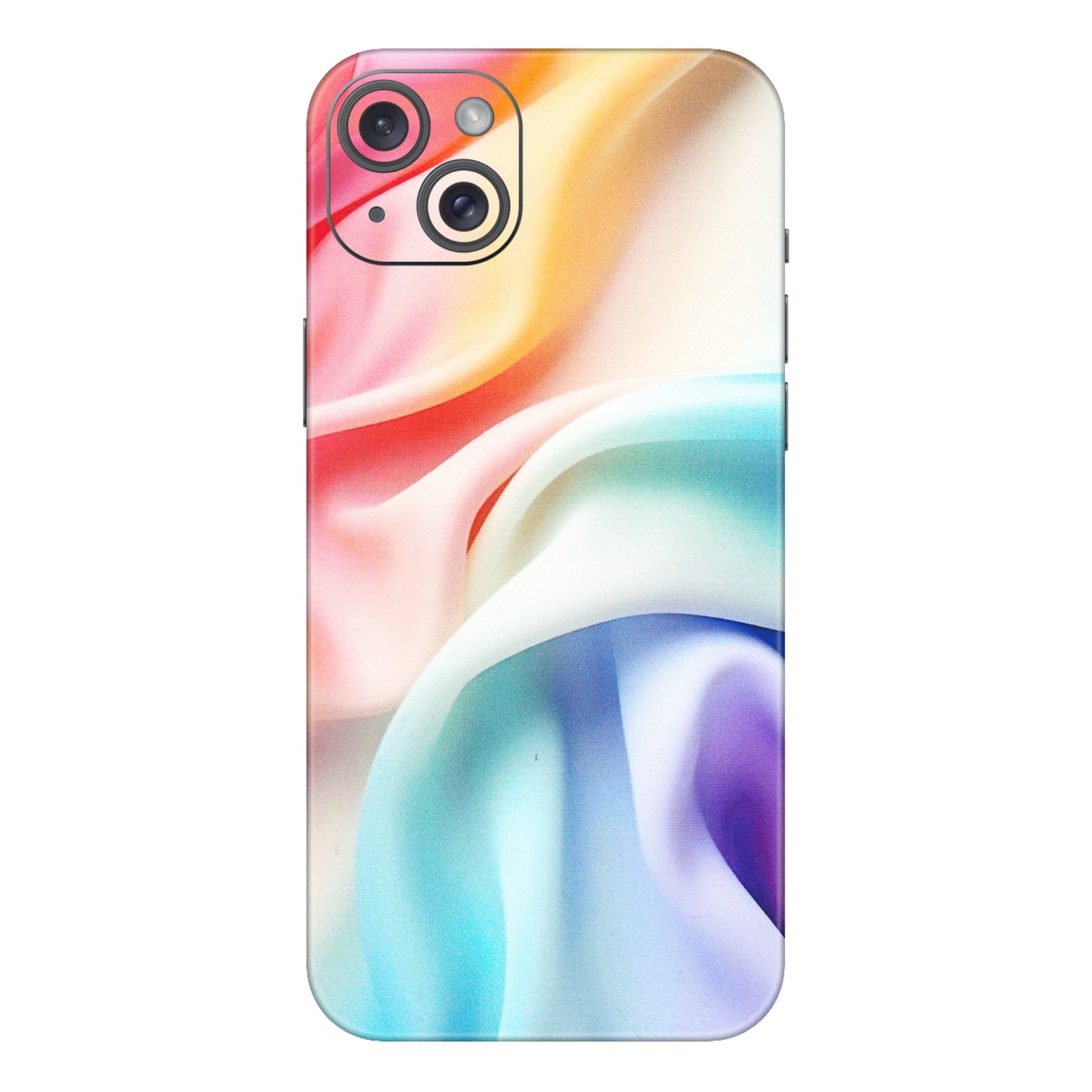 Apple iPhone Skins (All Models) - Colourful Silk Cloth - Matte Finish (M-165) iPhone 15 Plus