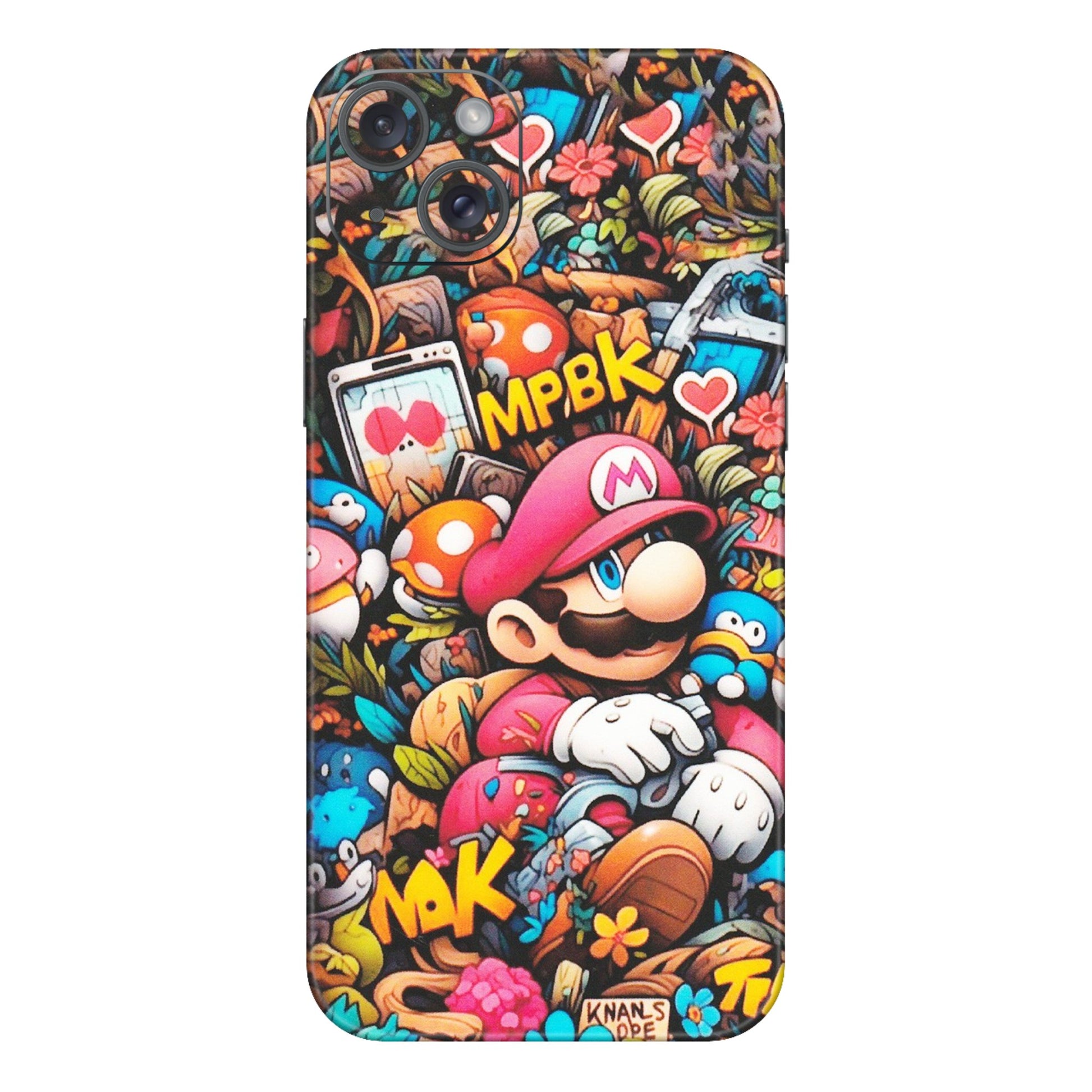 Apple iPhone Skins (All Models) - Super Mario Bros Artistic - Matte Finish (M-173) iPhone 15 Plus