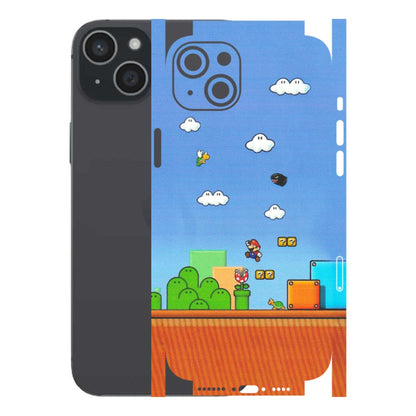 Apple iPhone Skins (All Models) - Mario Game Scene - Matte Finish (M-24) iPhone 15 Plus