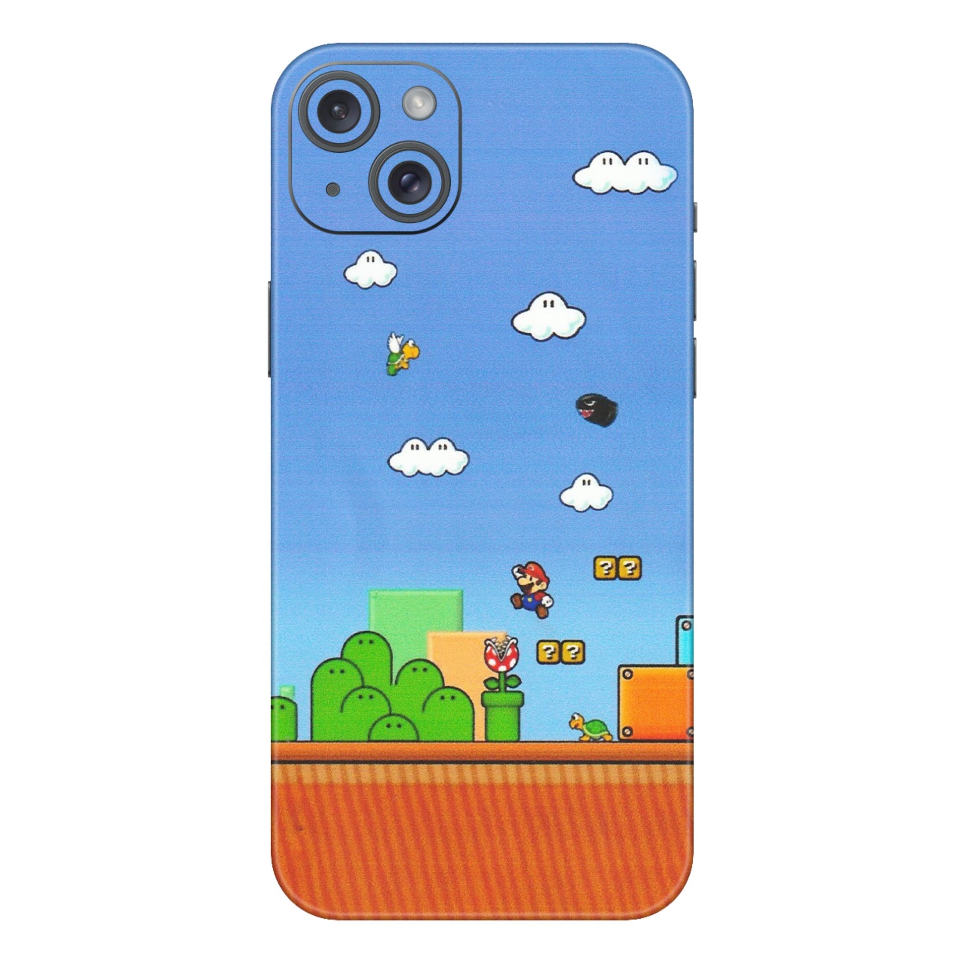 Apple iPhone Skins (All Models) - Mario Game Scene - Matte Finish (M-24) iPhone 15 Plus