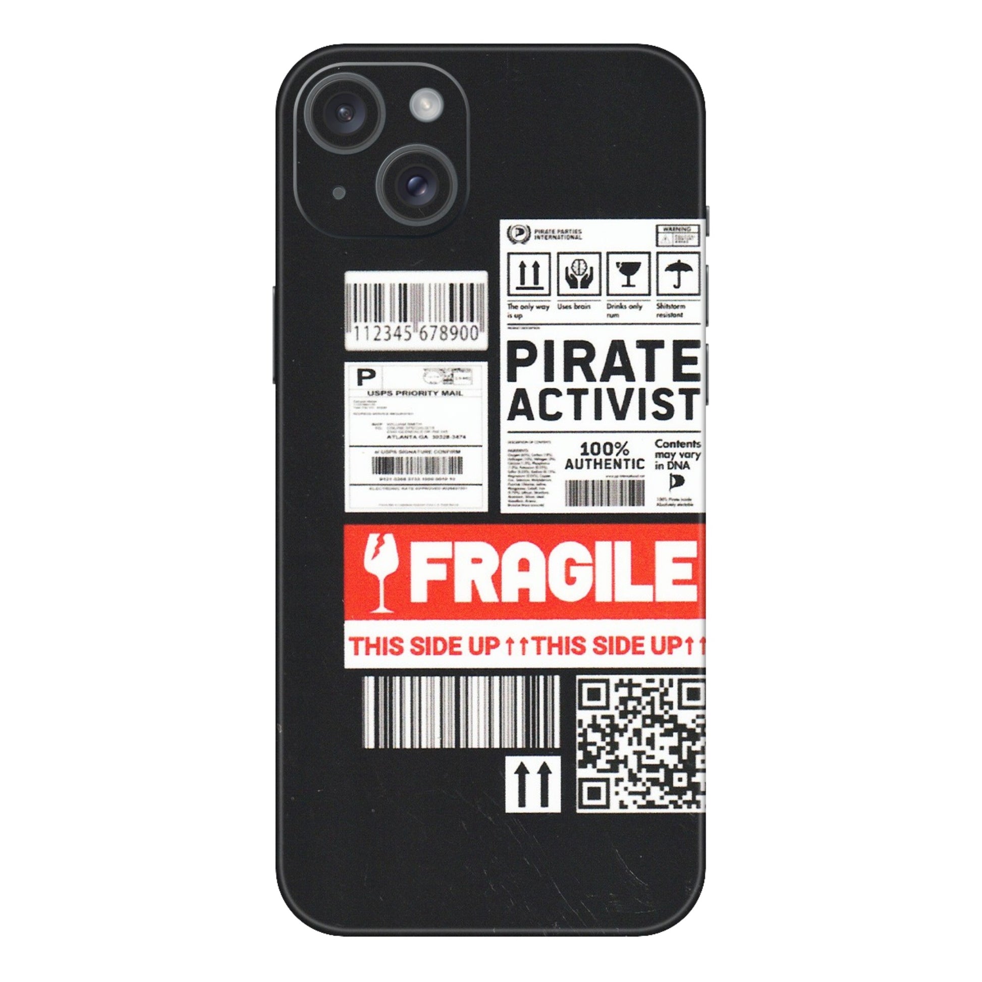 Apple iPhone Skins (All Models) - Handle With Care - Matte Finish (M-99) iPhone 15 Plus