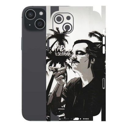 Apple iPhone Skins (All Models) - Pab Escobar - Transparent Finish (T-05) iPhone 15 Plus