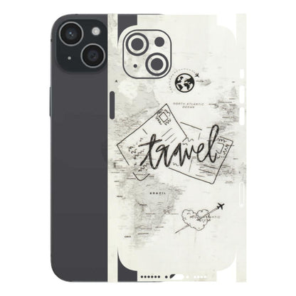 Apple iPhone Skins (All Models) - Travel Ticket - Transparent Finish (T-06) iPhone 15 Plus